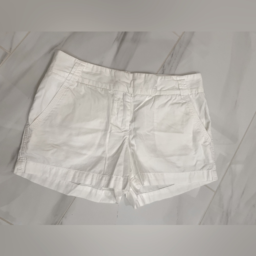 Jcrew chino white shorts size 2
